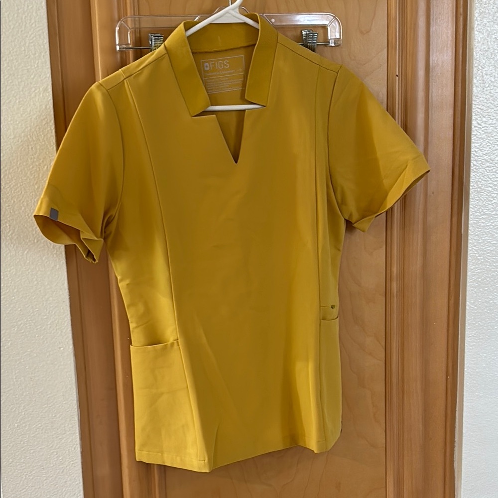 FIGS Women's Yellow Top